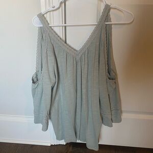 Flowy Light Sage Top